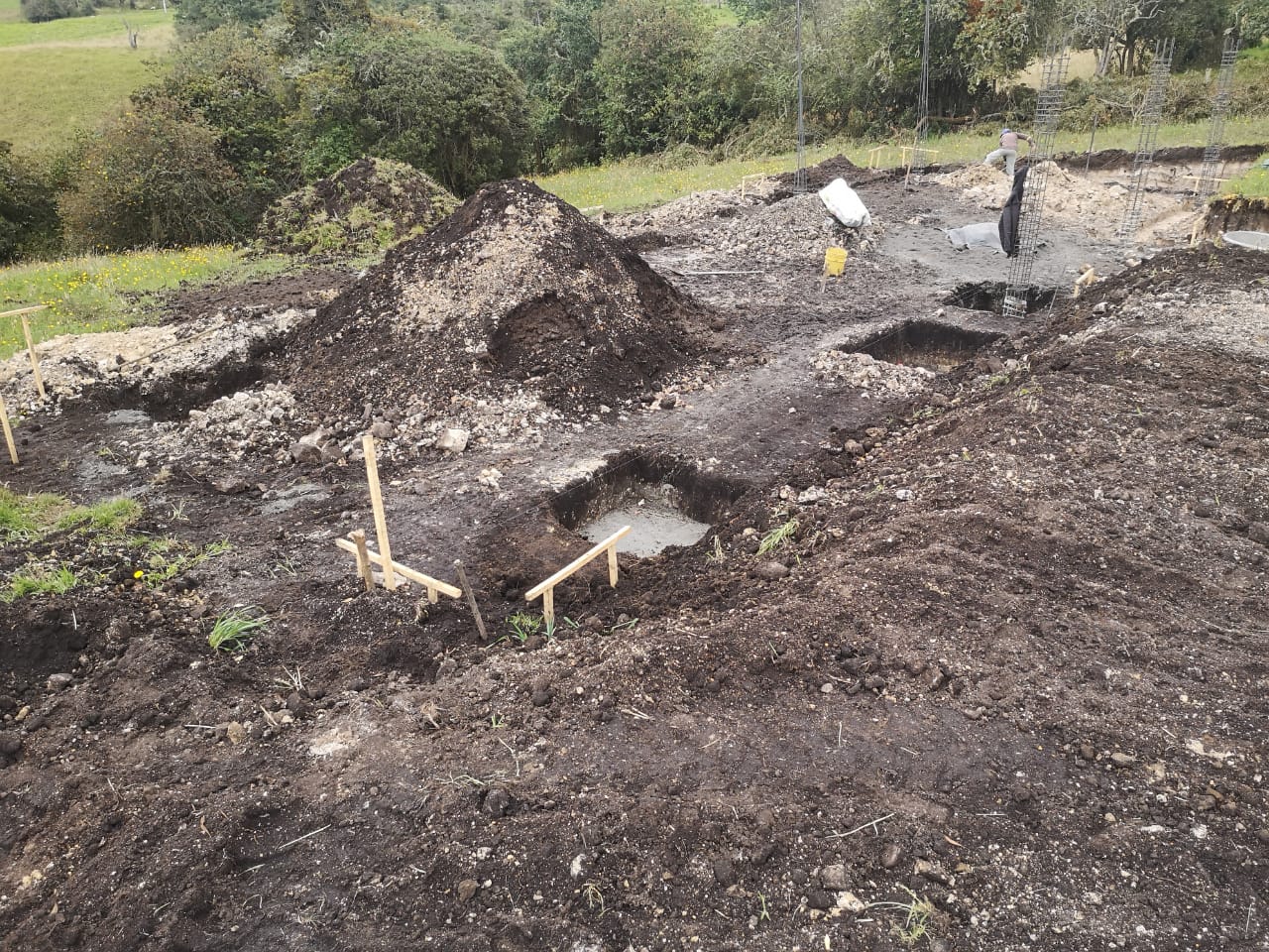Zona excavada