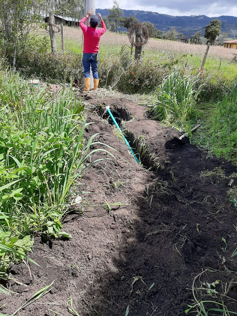 Bajando la acometida